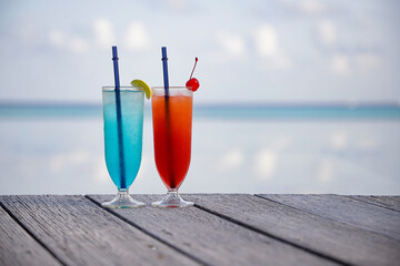 Cocktail on Maldivian Beach