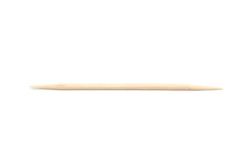 Wooden toothpicks isolated on white background