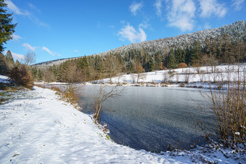 Seelandschaft im Winter