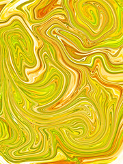 Digital illustration of swirls of liquid marble paper textured background