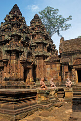 Banteay Srei Khmer temple, Siem Reap, Cambodia