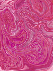 Fototapeta premium Digital drawing of decorative swirls of liquid marble paper texture mimicking stone 