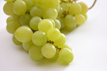 Weintraube auf dem weißen Hintergrund