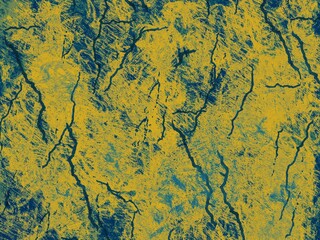 Yellow dirty marble grunge effect texture background stone. Digital art illustration