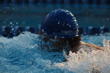 swimmer on the water