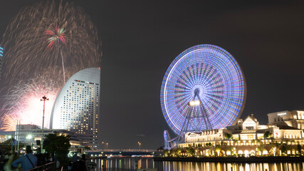 ferris wheel at night