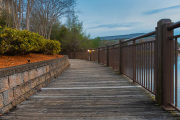 Fototapeta premium boardwalk in the park