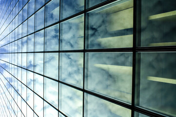 abstract design of modern building windows
