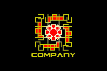 Obraz premium logo for company knot line