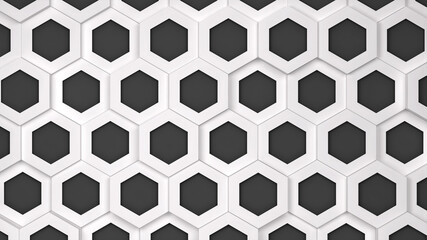 Abstract trendy hexagonal pattern