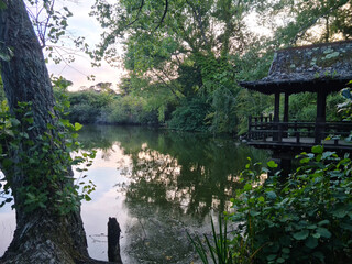 Guernsey Channel Islands, Saumarez Park Pond