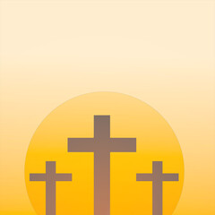 Three crosses studied in the sun