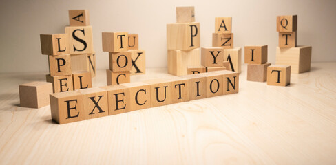 The word execution is from wooden cubes. Economy state government terms.