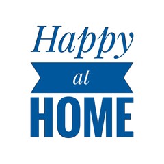 ''Happy at home'' Lettering
