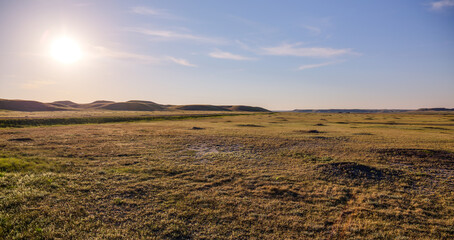 open plains near Milk River, Alberta, Canada - obrazy, fototapety, plakaty