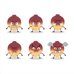 Swede cartoon character with various angry expressions