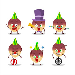 Fototapeta premium Cartoon character of swede with various circus shows