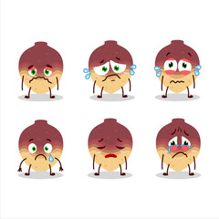 Swede cartoon in character with sad expression