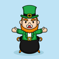 Cute St. Patrick's Day mascot design