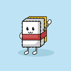 Cute sushi mascot design