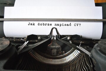 Jak dobrze napisać CV? - obrazy, fototapety, plakaty