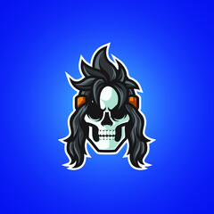 Cyberpunk Skull Head