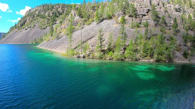 Scenic Clear Water Silver Springs Lakes in Elko, Fernie, British Columbia, Canada