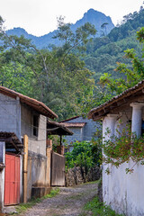 Village mountain road in the Sierra Madre