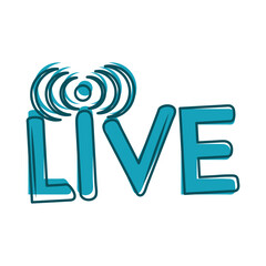 live stream online video digital blue design