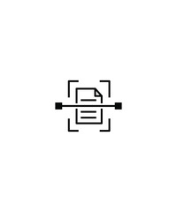 document scan icon,vector best line icon.