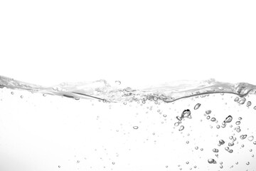 Clear water waves. Clear Water wave isolated on white background.