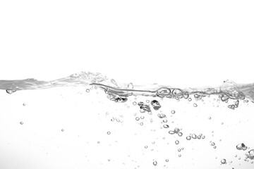 Clear water waves. Clear Water wave isolated on white background.