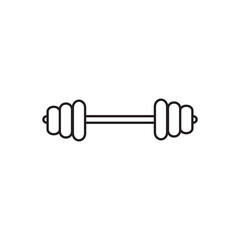 Barbell, Dumbbell Gym icon on white background.
Barbell logo for your website design. Logo, application, UI. Clock icon Vector illustration, EPS10.