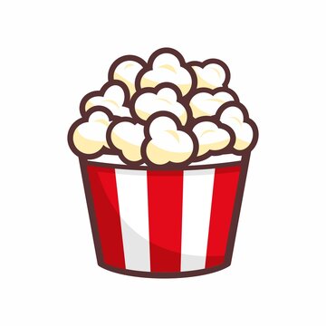 delicious popcorn perfect for watch movie, cinema, festival, music show together with family and friends vector illustration design