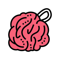 washcloth bath accessory color icon vector. washcloth bath accessory sign. isolated symbol illustration