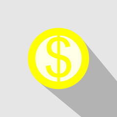 dollar sign symbol icon vector