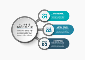 Business circle. timeline infographic icons designed for abstract background template
