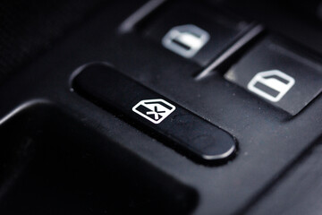 Obraz premium cockpit car interior details cabin windows lock