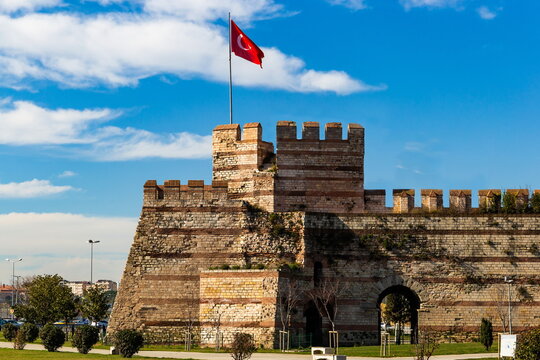 View of Yedikule Fortress in Istanbul, Turkey