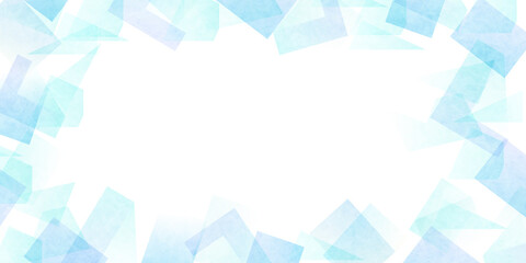 水彩　青　和紙　背景