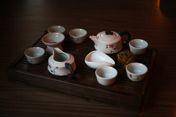 Obraz na płótnie Canvas chinese tea set