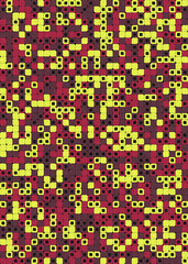 Abstract Geometric Pattern generative computational art illustration