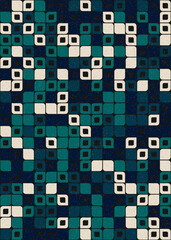 Abstract Geometric Pattern generative computational art illustration