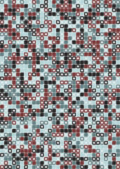 Fototapeta premium Abstract Geometric Pattern generative computational art illustration