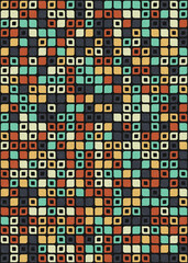 Abstract Geometric Pattern generative computational art illustration