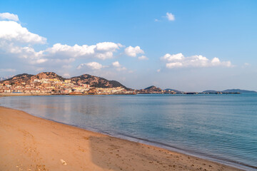 Coastline landscape of Laoshan District, Qingdao
