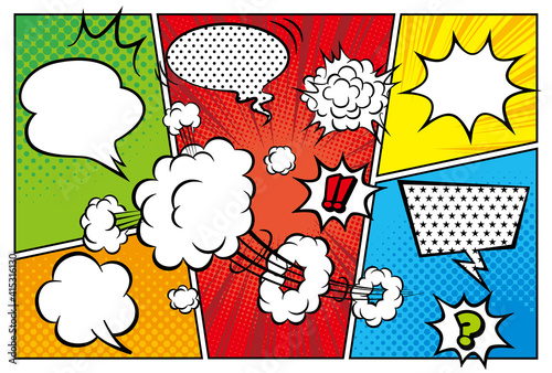 アメコミ風吹き出し素材 Wall Mural Animation Animation Wallpaper Murals Takao