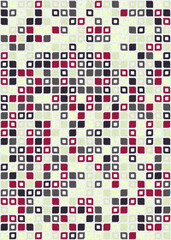 Fototapeta premium Abstract Geometric Pattern generative computational art illustration