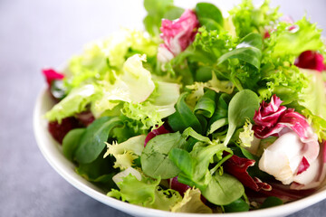bowl of lettuce, fresh salad