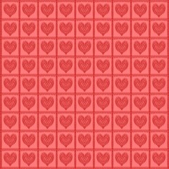 Repeated patterns of hearts for scrapbooking, wallpaper, fabrics and other types of needlework.